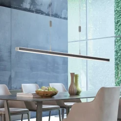 Vitan LED hanglamp, zandzwart, lengte 115 cm, 2-lamps, CCT