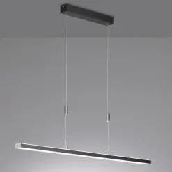 Vitan LED hanglamp, zandzwart, lengte 115 cm, 2-lamps, CCT