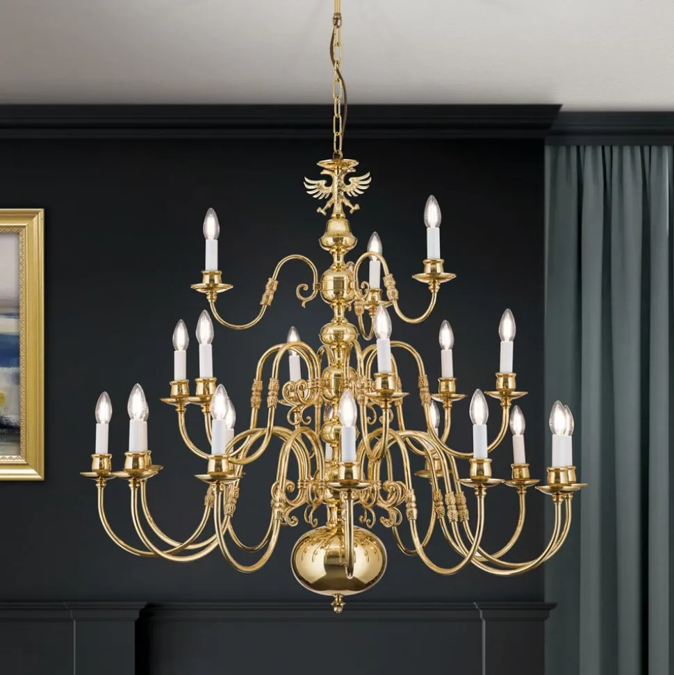 Vlaamse kroonluchter Maximilian, 21-l. m. adelaar