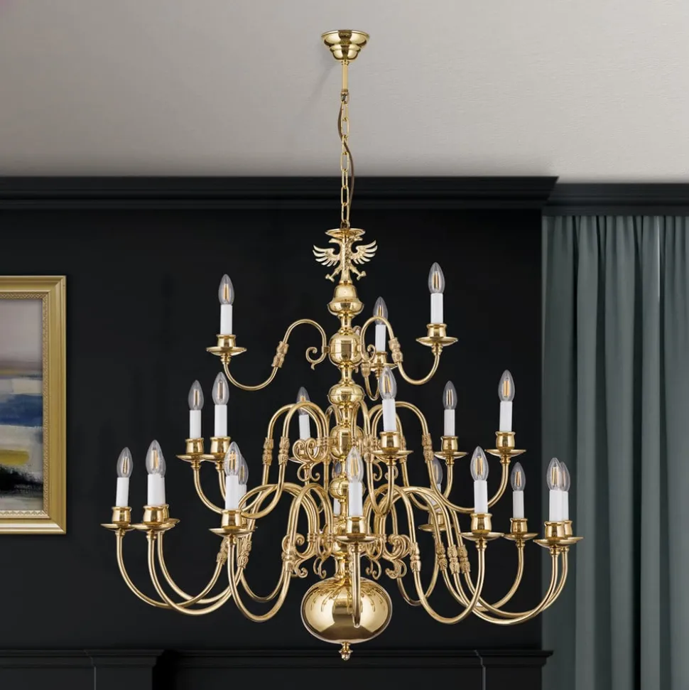 Vlaamse kroonluchter Maximilian, 21-l. m. adelaar