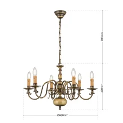 Vlaamse stijl - kroonluchter IMKE