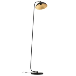 Vloerlamp 1036, 1-lamp, zwart-goud
