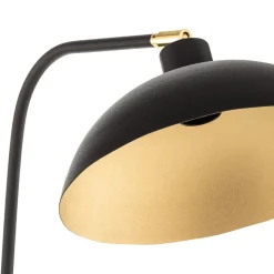Vloerlamp 1036, 1-lamp, zwart-goud