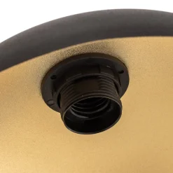 Vloerlamp 1036, 1-lamp, zwart-goud