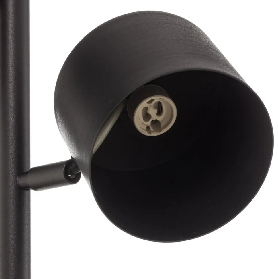 Vloerlamp 1047, 3-lamps, zwart