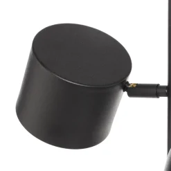 Vloerlamp 1047, 3-lamps, zwart