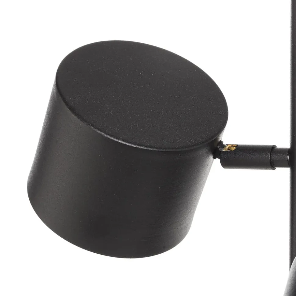 Vloerlamp 1047, 3-lamps, zwart