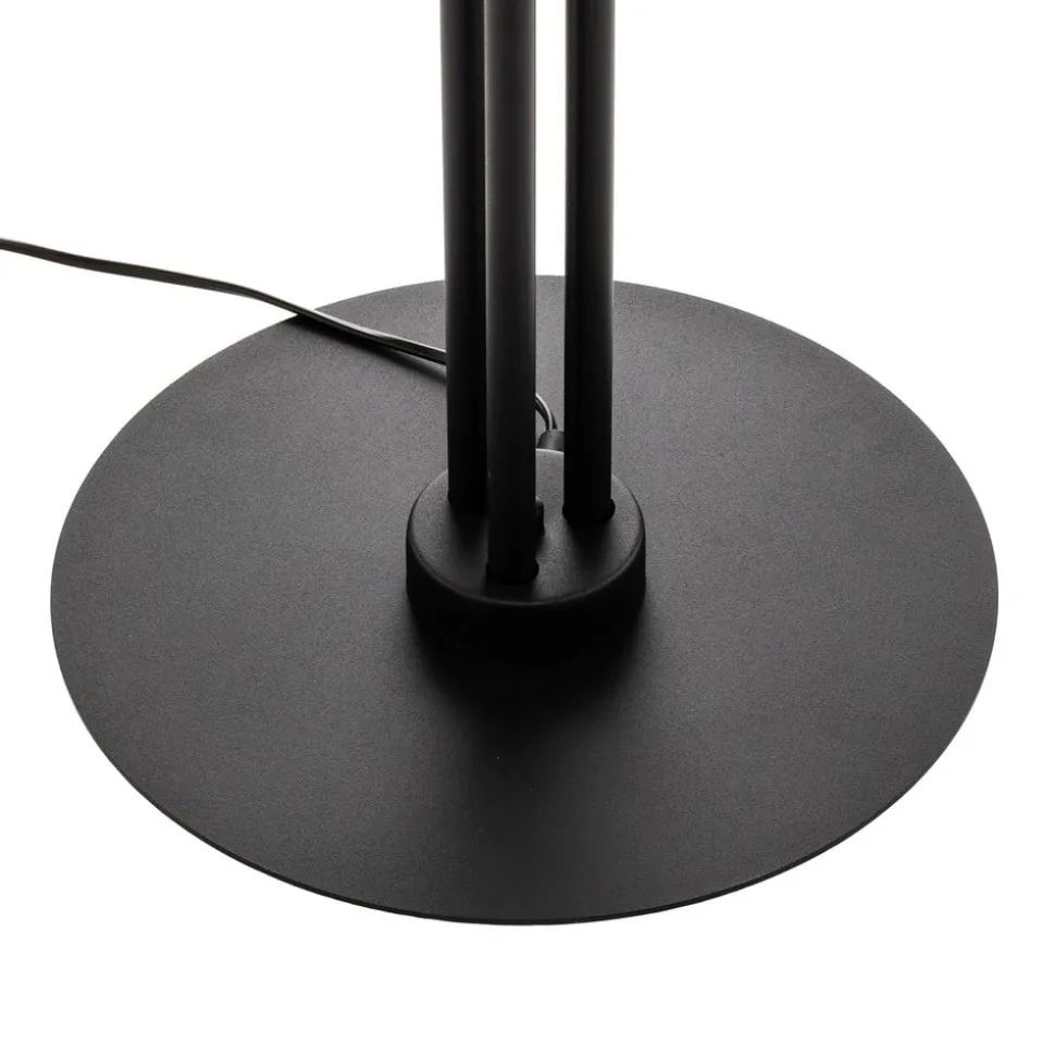 Vloerlamp 1073A1, 3-lamps, zwart