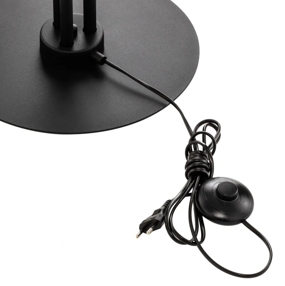 Vloerlamp 1073A1, 3-lamps, zwart