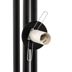Vloerlamp 1073A1, 3-lamps, zwart