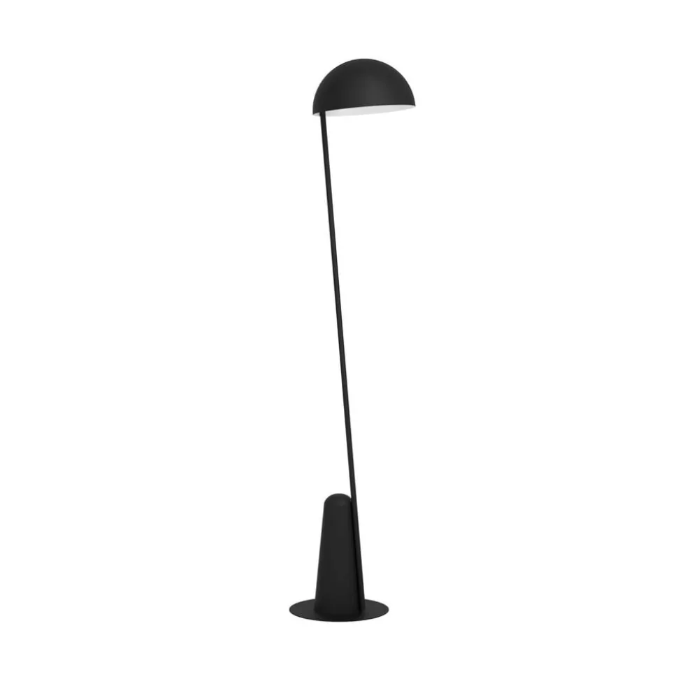 Vloerlamp Aranzola, onder stralend, zwart