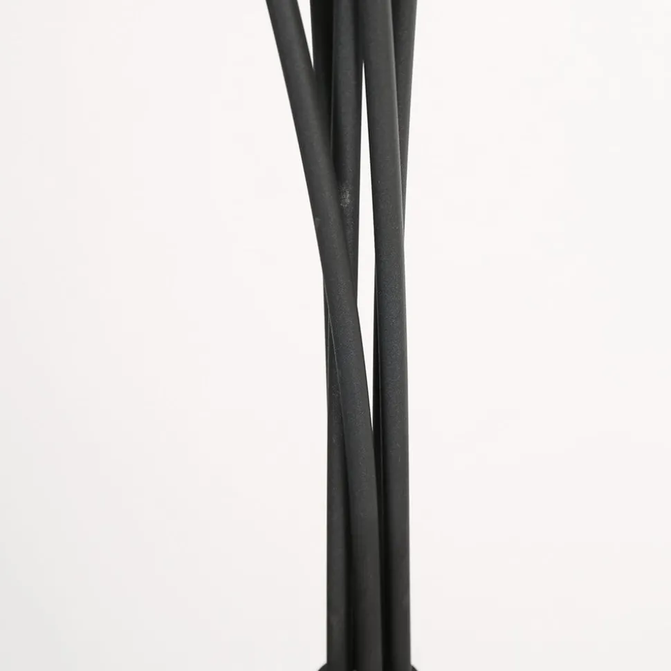 Vloerlamp bamboe, 5-lamps