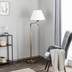 Vloerlamp Birmingham gepatineerd met scharnier