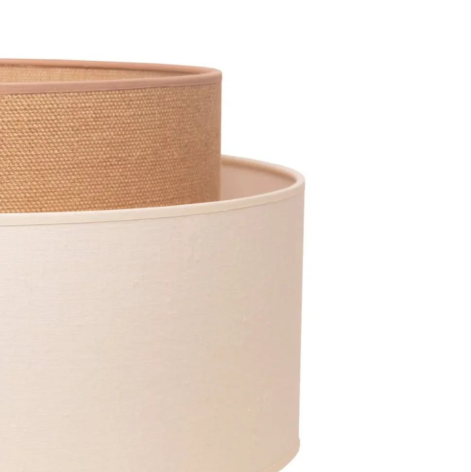 Vloerlamp Boho, driepoot ecru/jute hoogte 145 cm