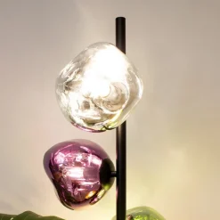 Vloerlamp Canopus, meerkleurig, hoogte 160 cm 4-lamps glas E14