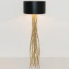 Vloerlamp Capri in zwart-goud