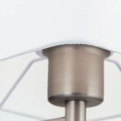 Vloerlamp Carlton, mat nikkel