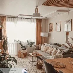 Vloerlamp Charlia, wit, hout, hoogte 150cm