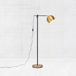 Vloerlamp Chester van metaal, brons