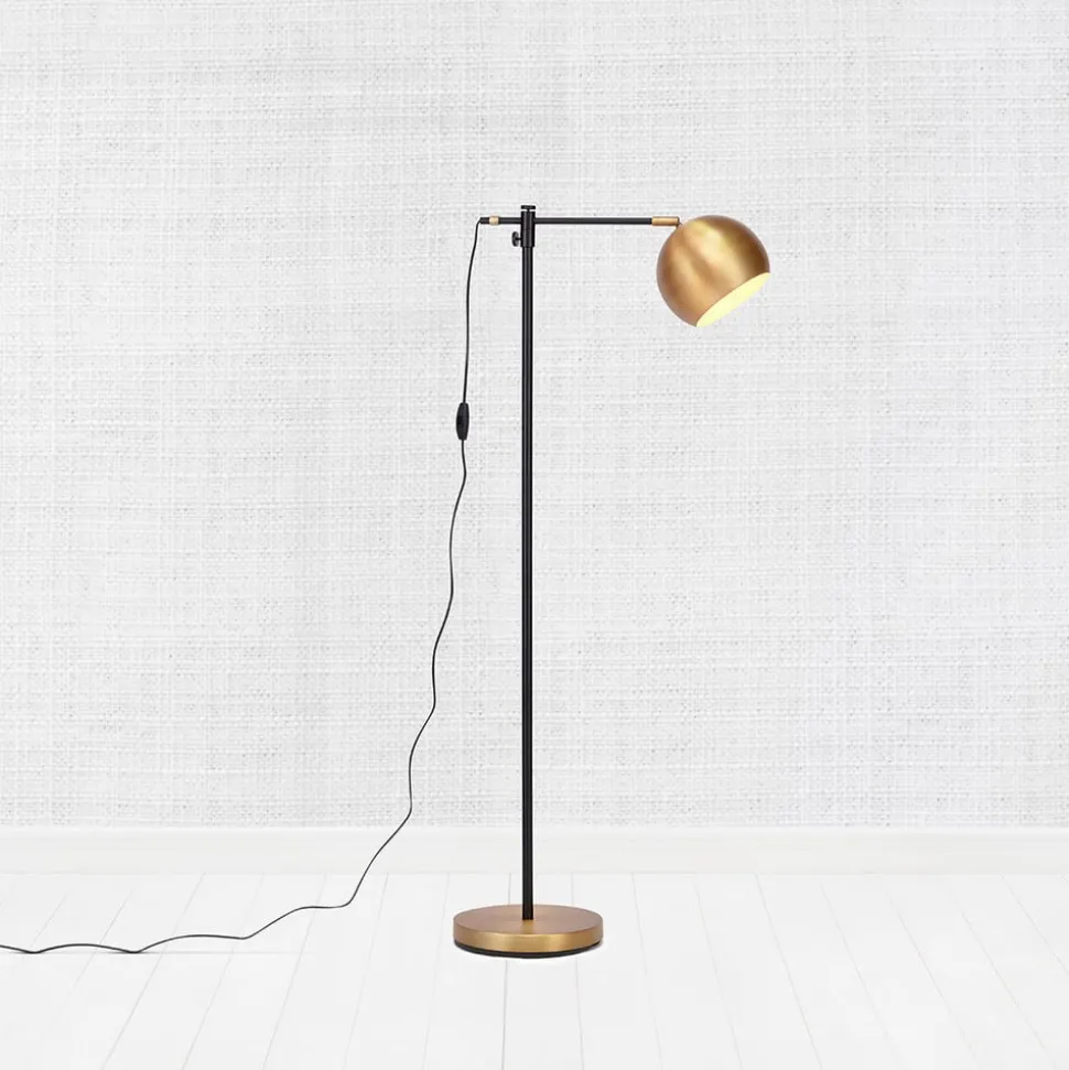 Vloerlamp Chester van metaal, brons