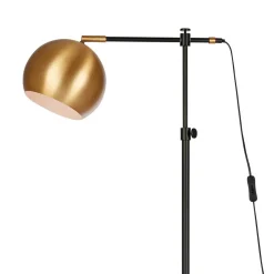 Vloerlamp Chester van metaal, brons