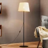 Vloerlamp Chicago met kap van linnen