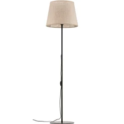 Vloerlamp Chicago met kap van linnen