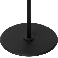 Vloerlamp Clubs, kop draai- en zwenkbaar, zwart