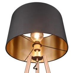 Vloerlamp Colette driebeenvoet, coffee/zwart