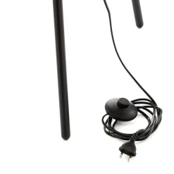 Vloerlamp Corralee in zwart en wit