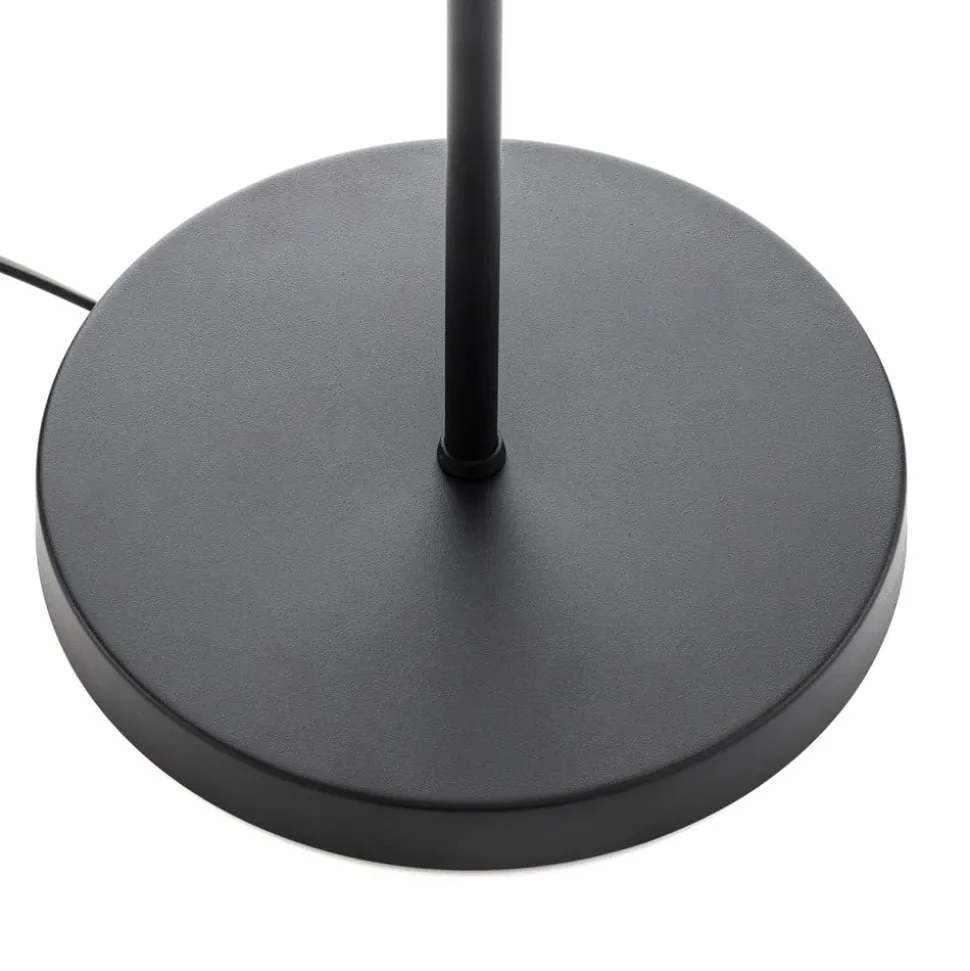 Vloerlamp Diallo zonder kap zwart mat