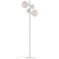 Vloerlamp Dione, 4-lamps, wit