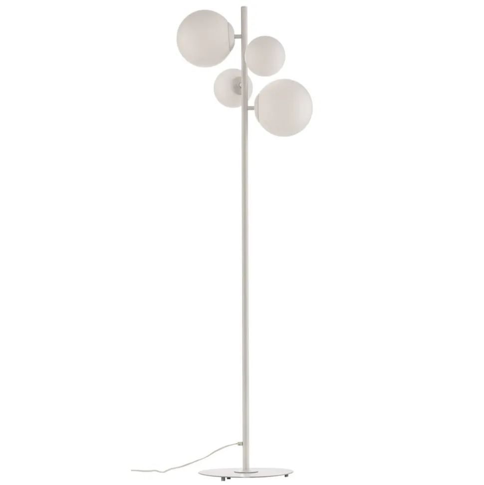 Vloerlamp Dione, 4-lamps, wit