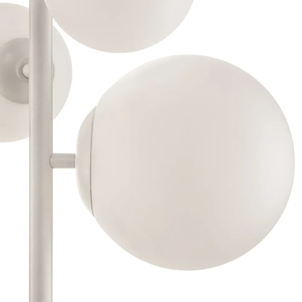 Vloerlamp Dione, 4-lamps, wit