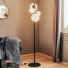 Vloerlamp Dione, 4-lamps, zwart