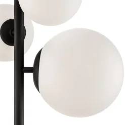 Vloerlamp Dione, 4-lamps, zwart