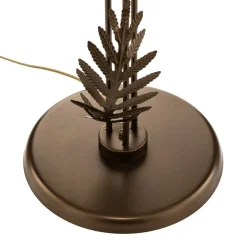 Vloerlamp Dubai in bladlook, 2-lamps, brons