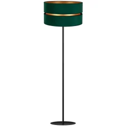Vloerlamp Duo, groen/goud, Ø 40 cm 1-lamp