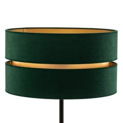 Vloerlamp Duo, groen/goud, Ø 40 cm 1-lamp