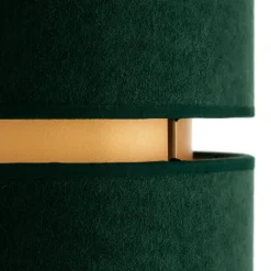 Vloerlamp Duo, groen/goud, Ø 40 cm 1-lamp