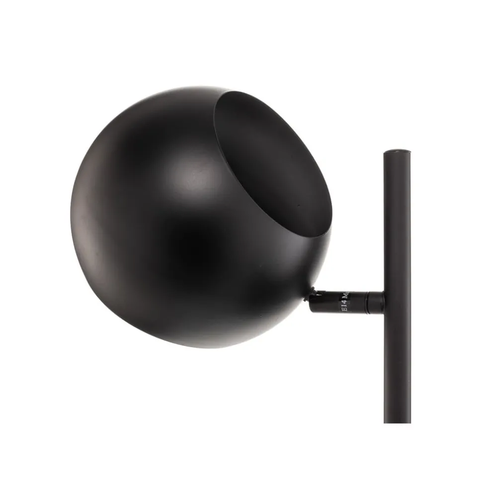 Vloerlamp Edgar, 2-lamps, zwart