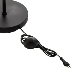 Vloerlamp Edgar, 2-lamps, zwart