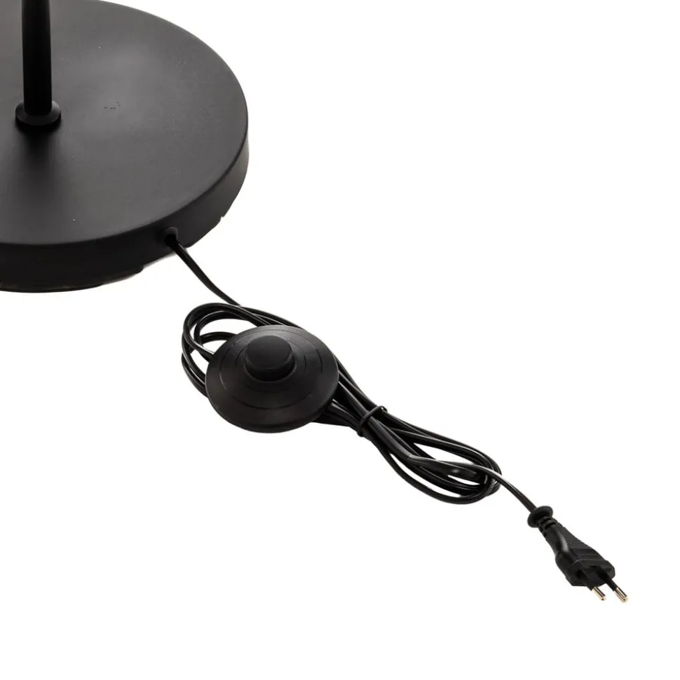 Vloerlamp Edgar, 2-lamps, zwart