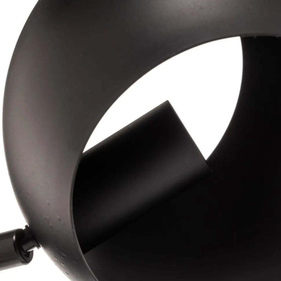 Vloerlamp Edgar, 2-lamps, zwart