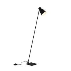 Vloerlamp Ekko, justeerbaar, E27, zwart