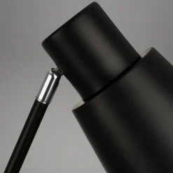 Vloerlamp Ekko, justeerbaar, E27, zwart