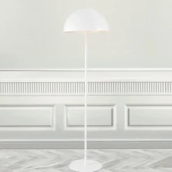 Vloerlamp Ellen 40 met metalen kap, wit