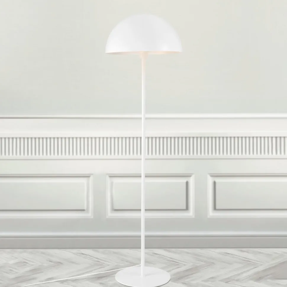 Vloerlamp Ellen 40 met metalen kap, wit