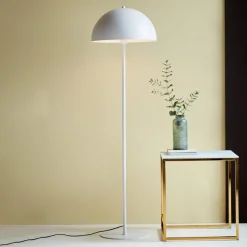 Vloerlamp Ellen 40 met metalen kap, wit
