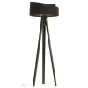 Vloerlamp Emi met driepoot en 2-kleurige lampenkap